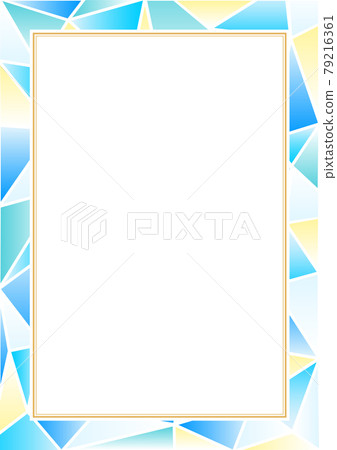 Summery stained glass frame material Summery stained glass frame material 79216361