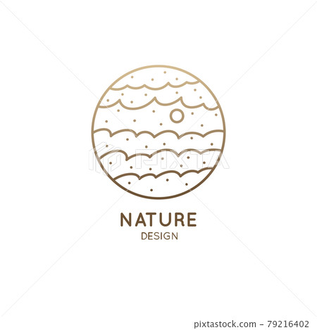 Sea landscape logo Sea landscape logo 79216402