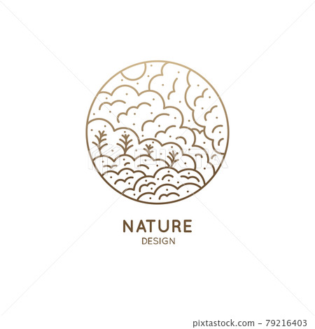 Nature linear logo 79216403