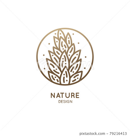 Tropical plant logo Tropical plant logo 79216413