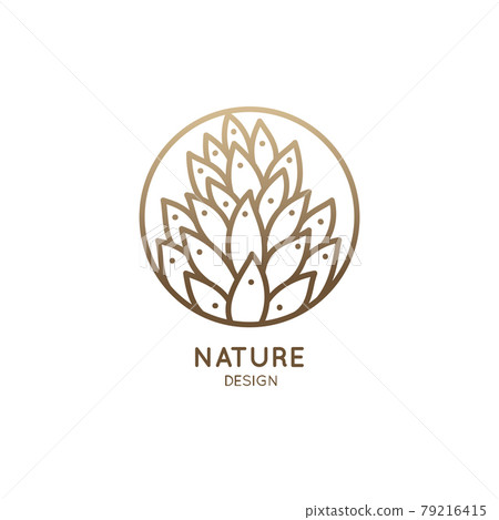 Tropical plant logo 79216415