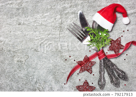 Creative Christmas table setting Creative Christmas table setting 79217913