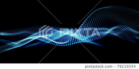藍色顆粒。抽象的技術背景。計算機矩陣。粒子未來網絡背景 藍色顆粒。抽象的技術背景。計算機矩陣。粒子未來網絡背景 79219354