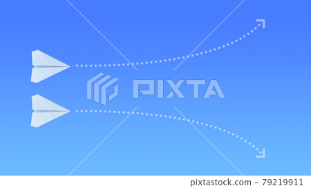 Paper planes that fly in two directions 79219911