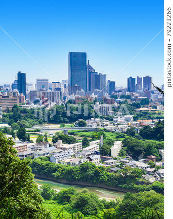 View from Sendai Castle Ruins Vertical composition 79221266