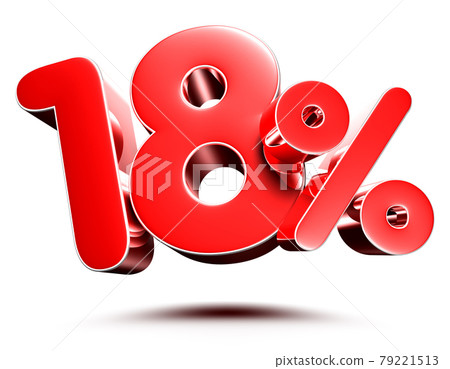 18 percent. - Stock Illustration [79221513] - PIXTA