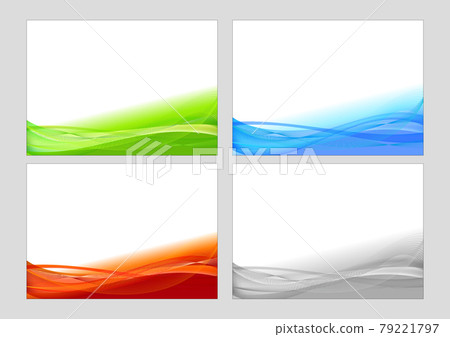 Colorful wavy wave background frameset Colorful wavy wave background frameset 79221797