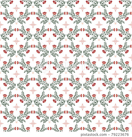 Beautiful Seamless Pattern with Flowers 79223676
