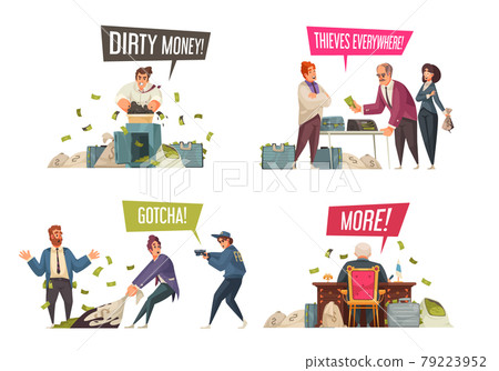 Dirty Money Cartoon Compositions Dirty Money Cartoon Compositions 79223952