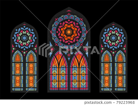 Cathedral Mosaic Windows Background 79223968