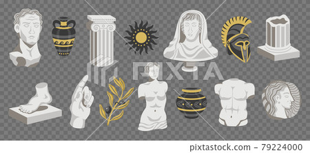 Antique Items Transparent Set 79224000