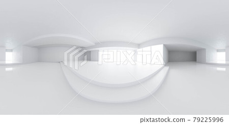 full 360 degree pnaorama environment map of empty plain white studio with big windows and bright day lighting 3d render illustration hdri hdr vr style full 360 degree pnaorama environment map of empty plain white studio with big windows and bright day lighting 3d render illustration hdri hdr vr style 79225996