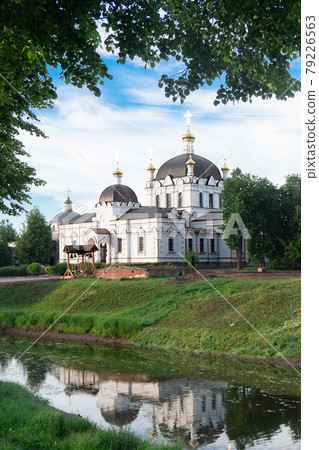 Beautiful Cathedral of the Annunciation of the Most Holy Theotokos in Gagarin town in Russia 79226563