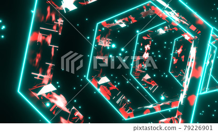 Cyberspace Digital Tunnel Red [There is another Ver] 79226901