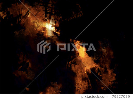 在夢幻般的黑暗中發光的赭石寶石質地背景 79227059