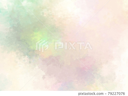 Fantastic green pink watercolor texture background 79227076