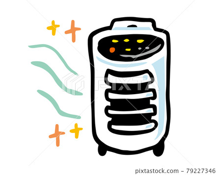 一個簡單的變形觸摸空調的插圖 一個簡單的變形觸摸空調的插圖 79227346