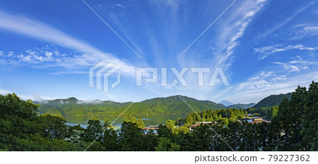 Hakone Lake Ashi panorama, sightseeing spots, 2021 shooting Hakone Lake Ashi panorama, sightseeing spots, 2021 shooting 79227362