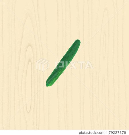Vector illustration of cucumber on a pointillistic wood background Vector illustration of cucumber on a pointillistic wood background 79227876