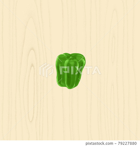 點畫木背景上青椒的矢量圖解。 點畫木背景上青椒的矢量圖解。 79227880