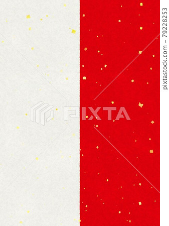 Japanese paper texture with red and white gold leaf Japanese paper texture with red and white gold leaf 79228253
