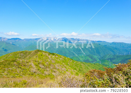 Tairapyo山/千倉山：從鬆手山路線上看到苗場山 79228503