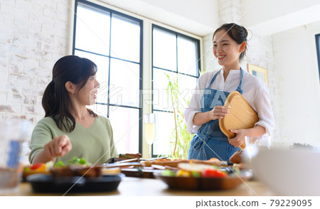 A woman in a part-time job A woman in a part-time job 79229095