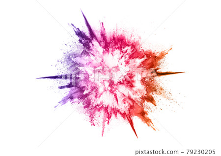 abstract powder splatted background. Colorful powder explosion on white background. Colored cloud. Colorful dust explode. abstract powder splatted background. Colorful powder explosion on white background. Colored cloud. Colorful dust explode. 79230205
