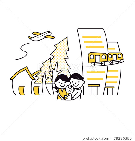 SDGs Goal 11: Image of town development that allows people to continue living SDGs Goal 11: Image of town development that allows people to continue living 79230396