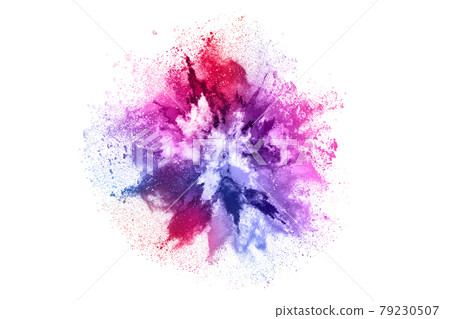 abstract powder splatted background. Colorful powder explosion on white background. Colored cloud. Colorful dust explode. Paint Holi. abstract powder splatted background. Colorful powder explosion on white background. Colored cloud. Colorful dust explode. Paint Holi. 79230507