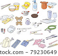 Illustration of garbage from ordinary garbage to oversized garbage_2 79230649