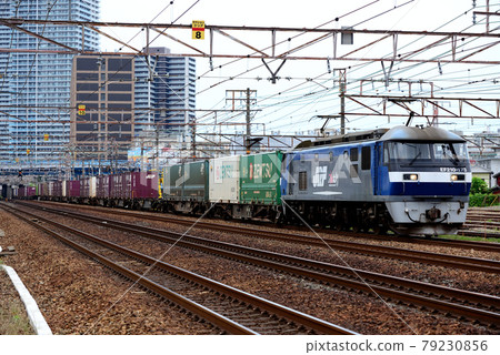 東海道本線EF210-173集裝箱貨運列車 79230856