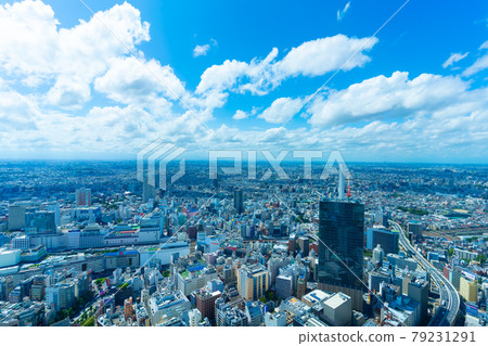 Tokyo scenery Ikebukuro summer sky Tokyo scenery Ikebukuro summer sky 79231291