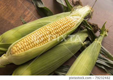 Image of taking corn stuff, exciting corn 79232482