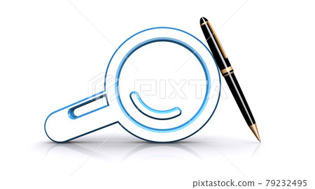ballpoint pen magnified
