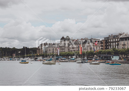 View on Geneva lake and city Geneva, Switzerland View on Geneva lake and city Geneva, Switzerland 79233067