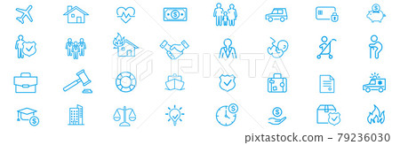 insurance, icon, icons 79236030