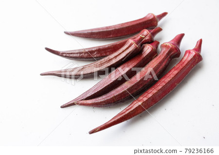 夏季蔬菜紅秋葵 79236166