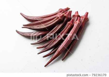 夏季蔬菜紅秋葵 79236170