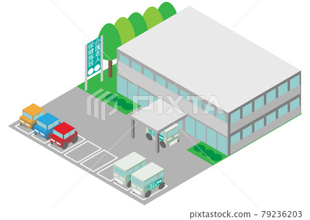 Isometric Long-Term Care Health Facility Building 79236203