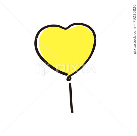 Illustration of colorful handwritten cute balloons - Stock Illustration ...