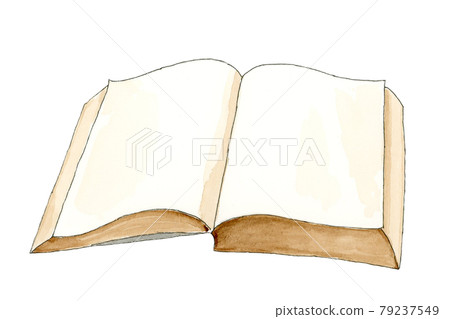 Book spread [hand-painted watercolor] 79237549