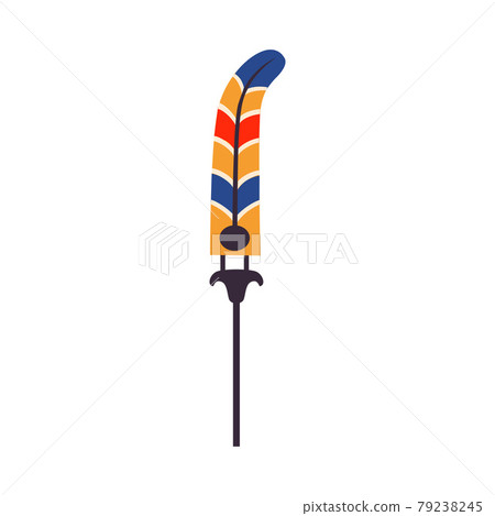 Egyptian Fan Isolated on White Background Vector Illustration Egyptian Fan Isolated on White Background Vector Illustration 79238245