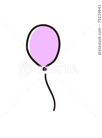 Colorful hand drawn cute balloon illustration 79239641