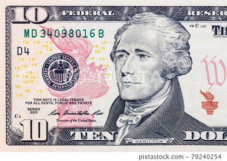 Hamilton on ten outlet dollar