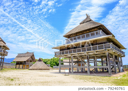 Yoshinogari Ruins in early summer, Kanzaki District, Saga Prefecture Yoshinogari Ruins in early summer, Kanzaki District, Saga Prefecture 79240761