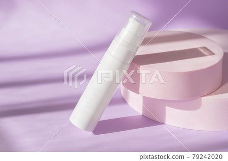 Modern product presentation with podium, sunlight, shadow with natural light. Beauty treatment medical skincare and cosmetic lotion cream serum oil mockup bottle packaging product Modern product presentation with podium, sunlight, shadow with natural light. Beauty treatment medical skincare and cosmetic lotion cream serum oil mockup bottle packaging product 79242020
