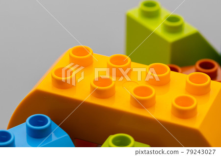 Close up of colorful toy constructor details Close up of colorful toy constructor details 79243027