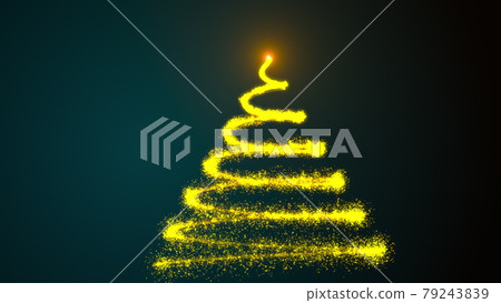 Christmas particle tree - Stock Illustration [79243839] - PIXTA
