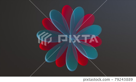 Glossy blooming flower Glossy blooming flower 79243889